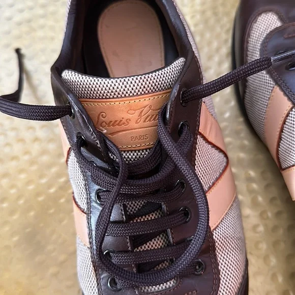 Authentic Vintage Louis Vuitton Leather Printed Sneakers - Picture 7 of 10